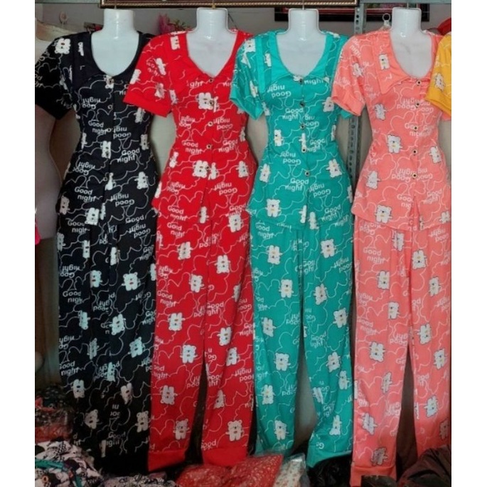 Bộ mặc nhà pijama thun ati