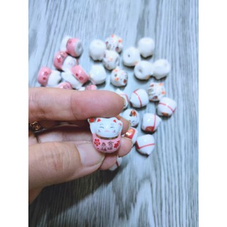 QT MÈO GỐM THẦN TÀI 2x1,5cm [HỎA TÓC]