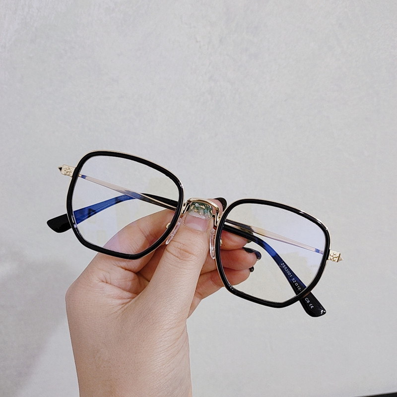 Mắt Kính Gọng Vuông Chống Bức Xạ Phong Cách Hàn Quốc