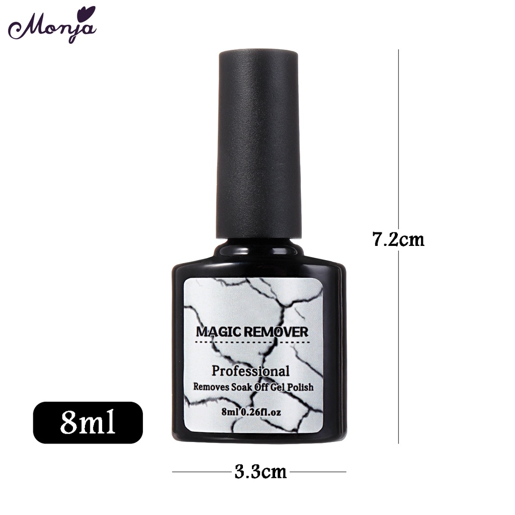 MONJA [Hàng mới về] Chất Tẩy Sơn Móng Tay Gel 8 / 15ml Hiệu Quả Chất Lượng Cao