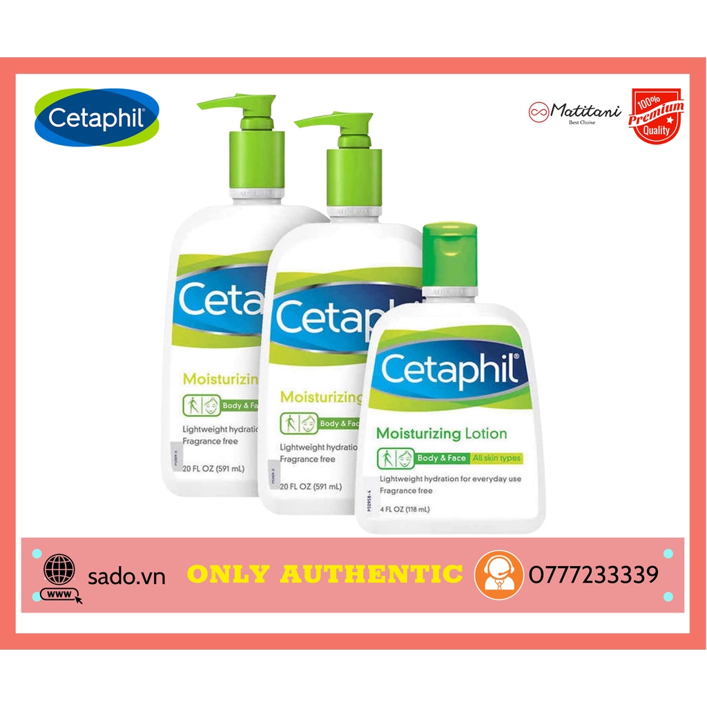 Sữa dưỡng ẩm toàn thân Cetaphil Moisturizing Lotion 3 chai