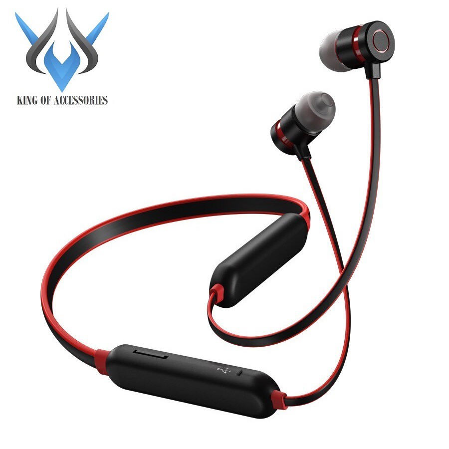 Tai nghe bluetooth Remax RX-S100 Neck-band Sports V5.0, pin dùng 10H, có khe gắn thẻ nhớ