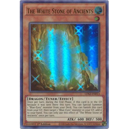 Thẻ bải Yugioh - TCG - The White Stone of Ancients  / LDS2-EN013