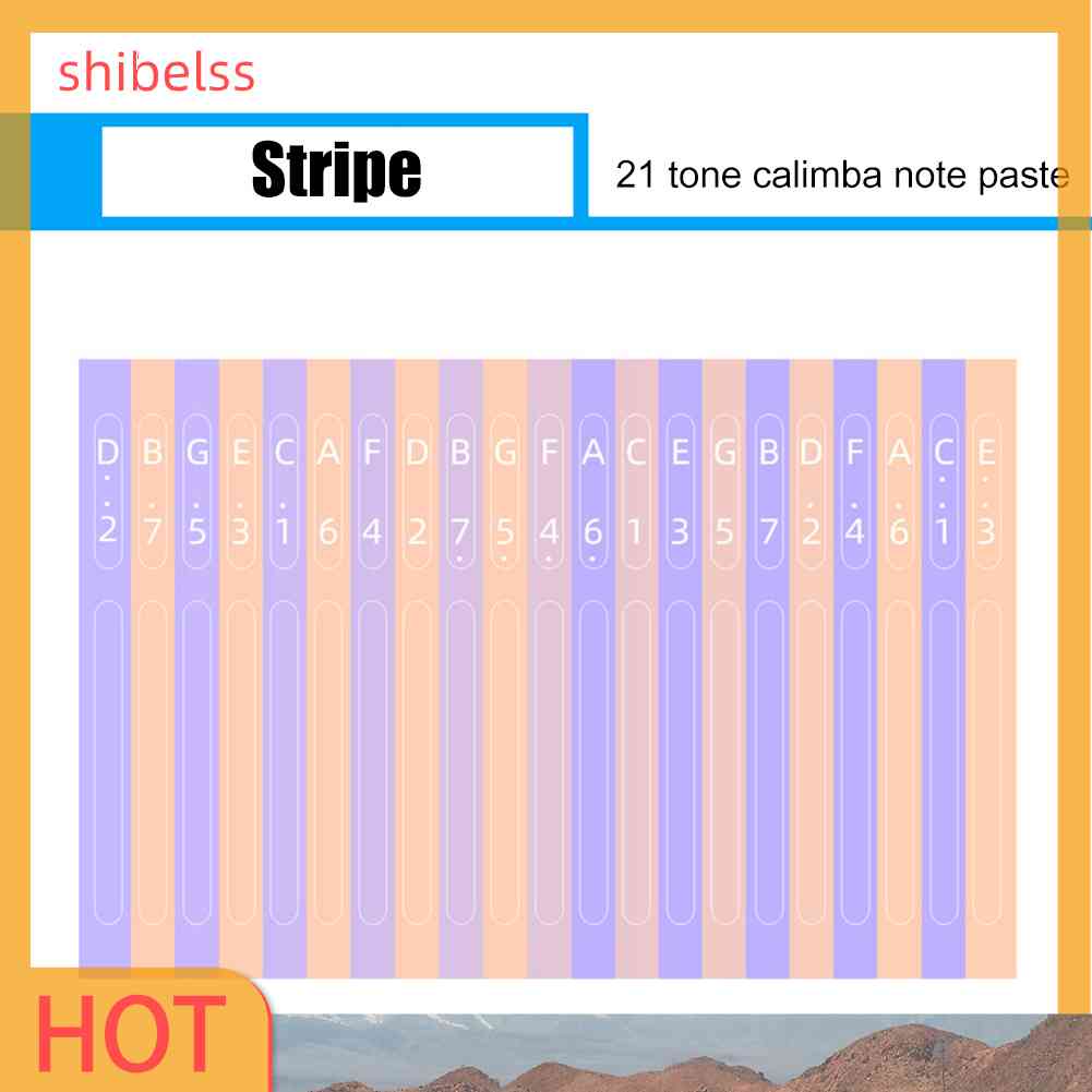 Miếng Dán Hình Logo Đàn Kalimba 21 Phím Cho Người Mới Bắt Đầu