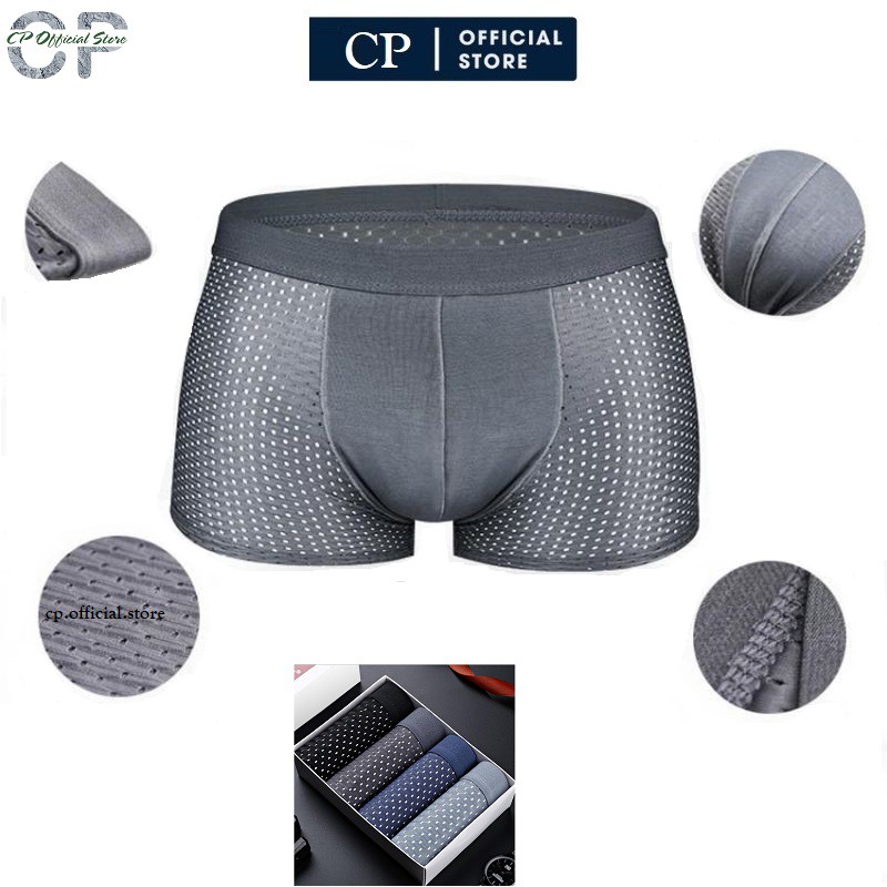 Quần lót nam boxer cap to thông hơi cao cấp mền mại, mát, co giãn CPOFFICIAL STORE