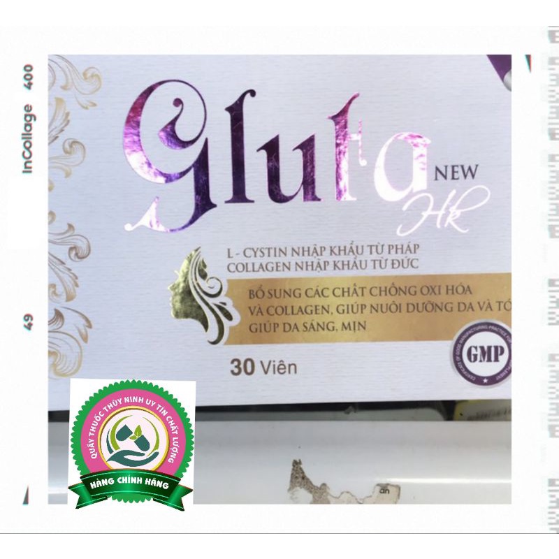 Thực phẩm bổ sung Gluta HK giúp sáng da, tăng cường nội tiết tố nữ hộp 30 viên