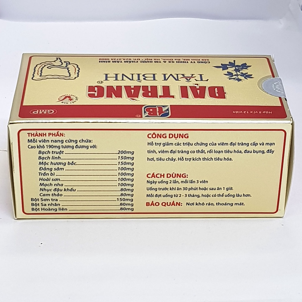 Đại Tràng Tâm Bình - Hỗ trợ giảm các triệu chứng đại tràng co thắt, rối loạn tiêu hóa (60 viên)