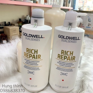 Dầu gội xả goldwell dưỡng ẩm phục hồi goldwell 1000ml