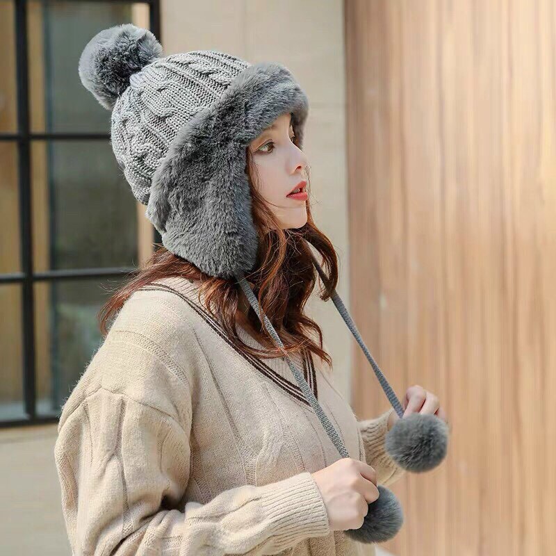 MŨ LÔNG CỪU PHONG CÁCH HÀN QUỐC MÃU MỚI SIÊU ĐẸP CỰC ẤM