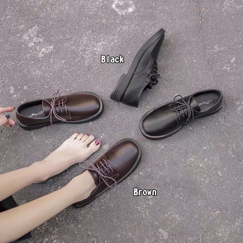 giày da tây nữ vintage độc lạ ulzzang siêu xinh oxford | BigBuy360 - bigbuy360.vn