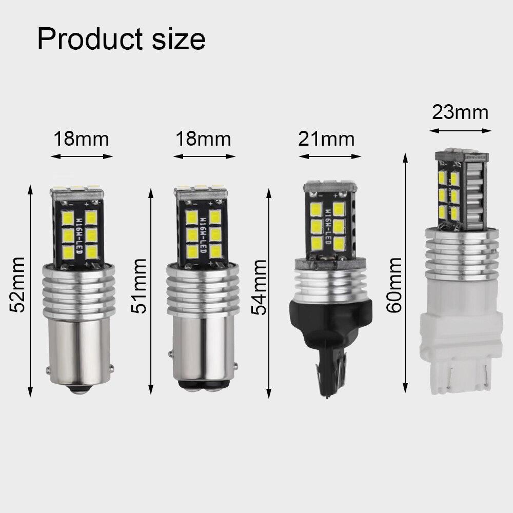 Bộ Đèn Led Chân 1156 - 15 SMD 2835 12V-24V Đèn Xi Nhan, Đèn demi, Đèn lùi Ô tô Xe Máy