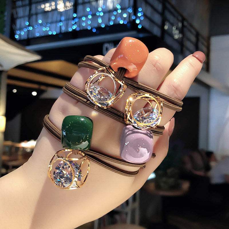Korean Candy Color Diamond Hollow Headband B731