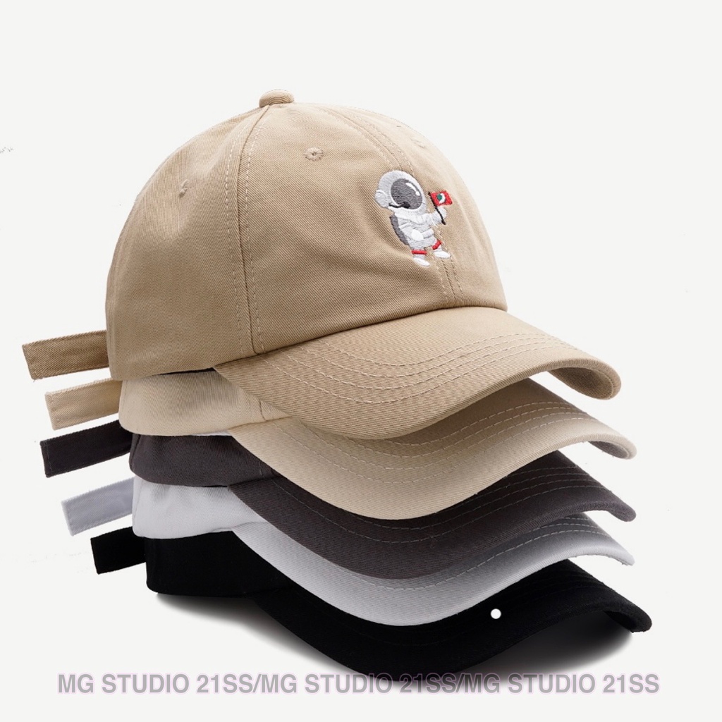 Mũ Lưỡi Trai MG STUDIO Thêu Hình Phi Hành Gia 5 Màu Tùy Chọn