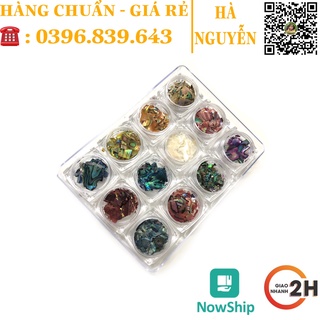 Set 12 hũ xà cừ hàn vân gỗ - set xà cừ vân đá trang trí móng