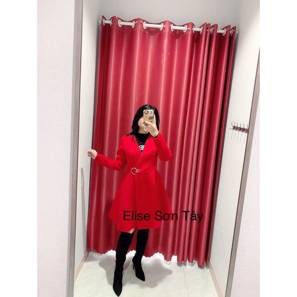 Đầm dạ lông cừu Elise sale 84%
