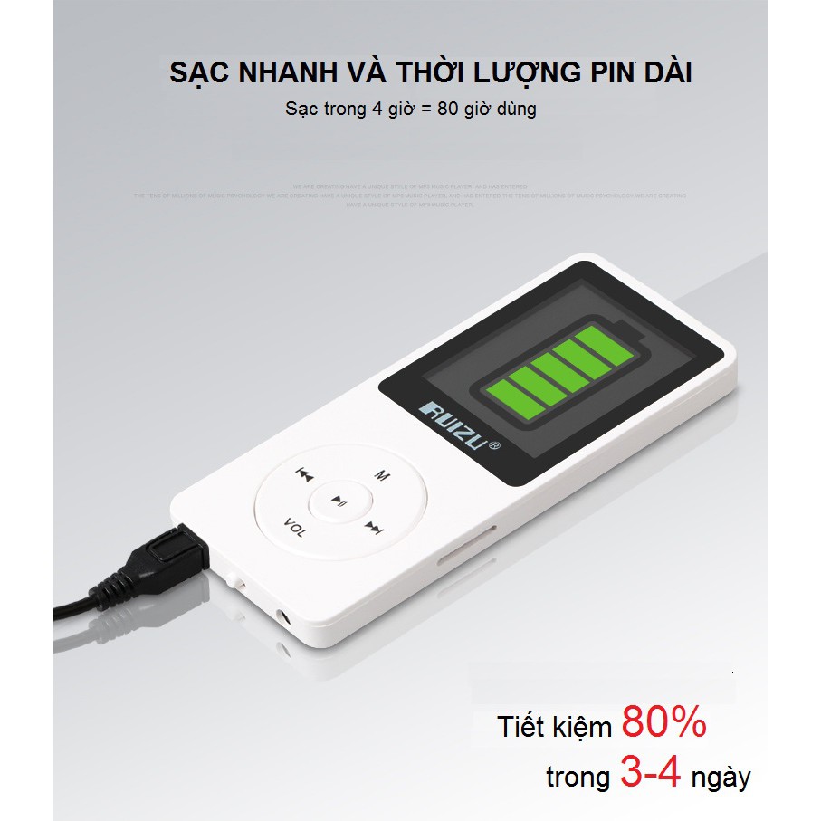 [MÃ 44ELSALE2 GIẢM 7% ĐƠN 300K] [HÀNG CHÍNH HÃNG] MÁY NGHE NHẠC LOSSLESS RUIZU X02 BẢN 8GB KÈM THẺ NHỚ 8GB