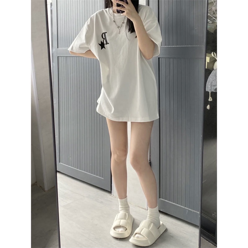 Áo Thun Trắng Tay Ngắn 100% Cotton 2022 Hàng Mới Dành Cho Bạn Gái