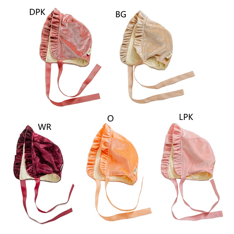 Mũ Bonnet Chống Nắng Mùa Đông Cổ Điển Cho Bé Gái Sơ Sinh 3-24 Tháng Tuổi