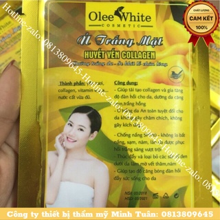 Mặt nạ Ủ trắng mặt huyết yến collagen