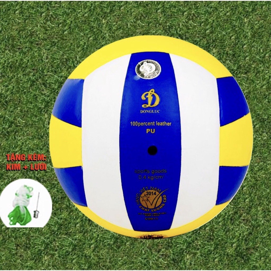 Bóng chuyền Động Lực Ebete DE 240M3 da PU- Quả banh bóng chuyền tốt DE240m3 cho nam nữ chính hãng dùng cho thi đấu