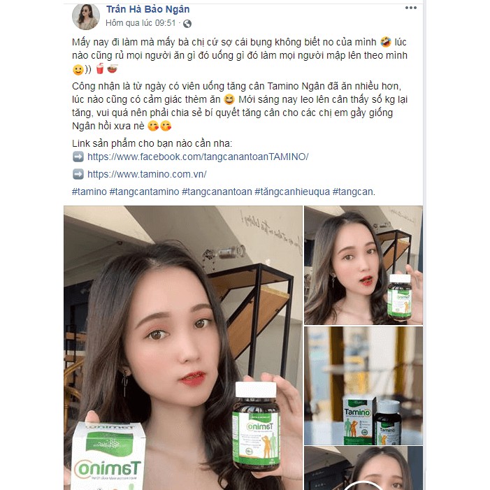 [ Combo 3 hộp ] Viên Uống Tăng Cân TAMINO -  Bổ Sung Hợp Chất Whey Protein từ Mỹ | BigBuy360 - bigbuy360.vn