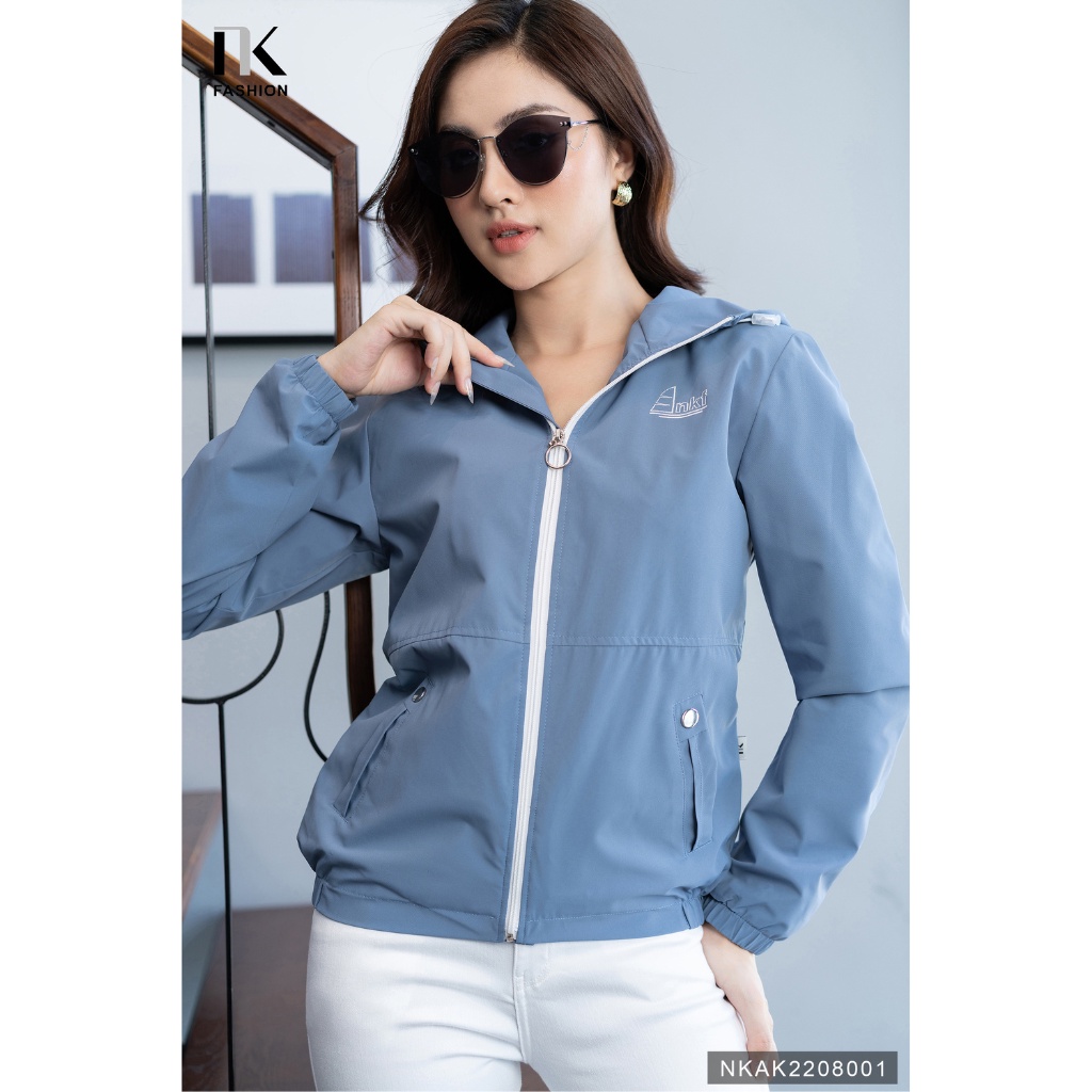 Áo Khoác Gió 2 Lớp Túi Đồng NK FASHION Thiết Kế Siêu Nhẹ Chống Thấm Nước Chống Gió Tuyêt Đối NKAK2208001