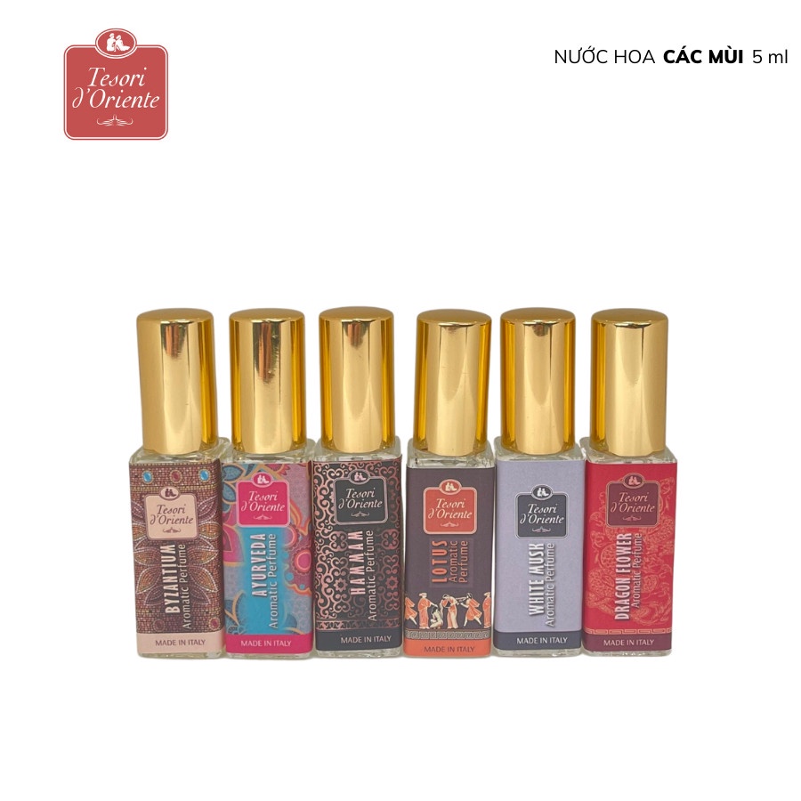 [Mã SGTTC30K giảm 30K] {Quà tặng} Nước hoa mini Tesori d'Oriente chính hãng 5ml dạng xịt nhỏ gọn tiện lợi