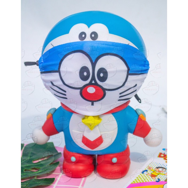 [Mã SKAMA06 giảm 8% tối đa 50K đơn 250K] KHẨU TRANG VẢI THUN NGỪƠI LỚN DORAEMON DOREMON