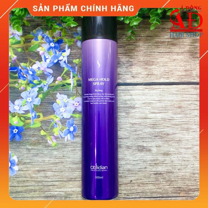 [Chính hãng] [Siêu rẻ] Gôm xịt tóc Obsidian Mega Hold Spray Hàn Quốc 300ml