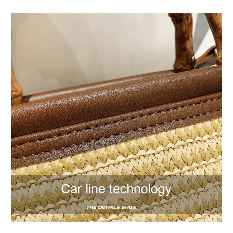 Túi Cói Đeo Chéo Nhỏ Xinh Phong Cách Thời Trang Mùa Hè 1776#