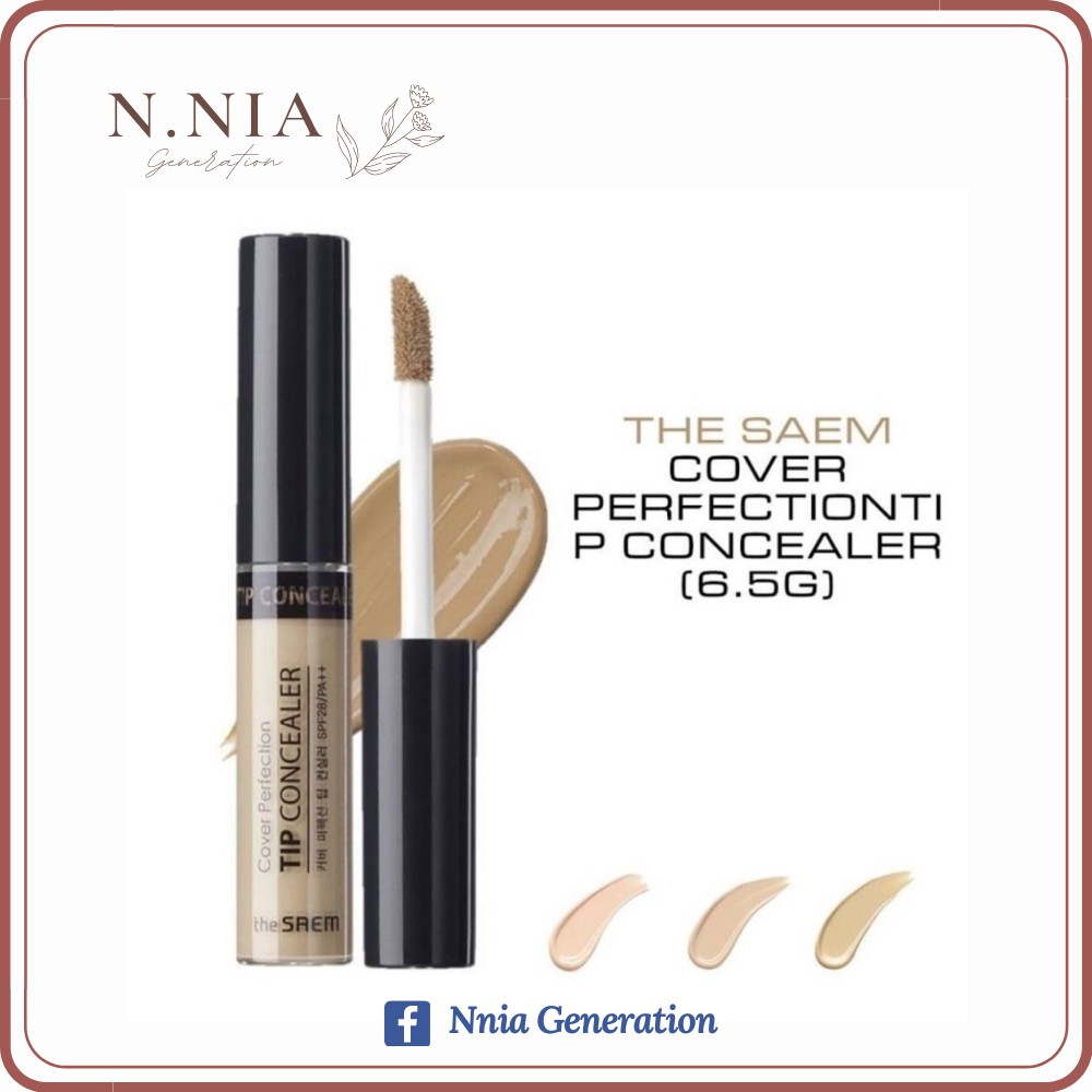 ⚡ 𝑭𝒓𝒆𝒆𝒔𝒉𝒊𝒑 đ𝒐̛𝒏 𝒕𝒖̛̀ 50𝒌 ⚡ Kem Che Khuyết Điểm The Saem Cover Perfection Tip Concealer SPF28 PA++ 6.5g [Nnia Generati