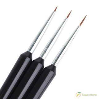 Bộ 3 cọ vẽ nét nhỏ.
