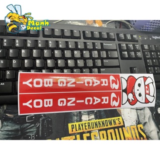 tem dán phuộc xe máy racing boy
