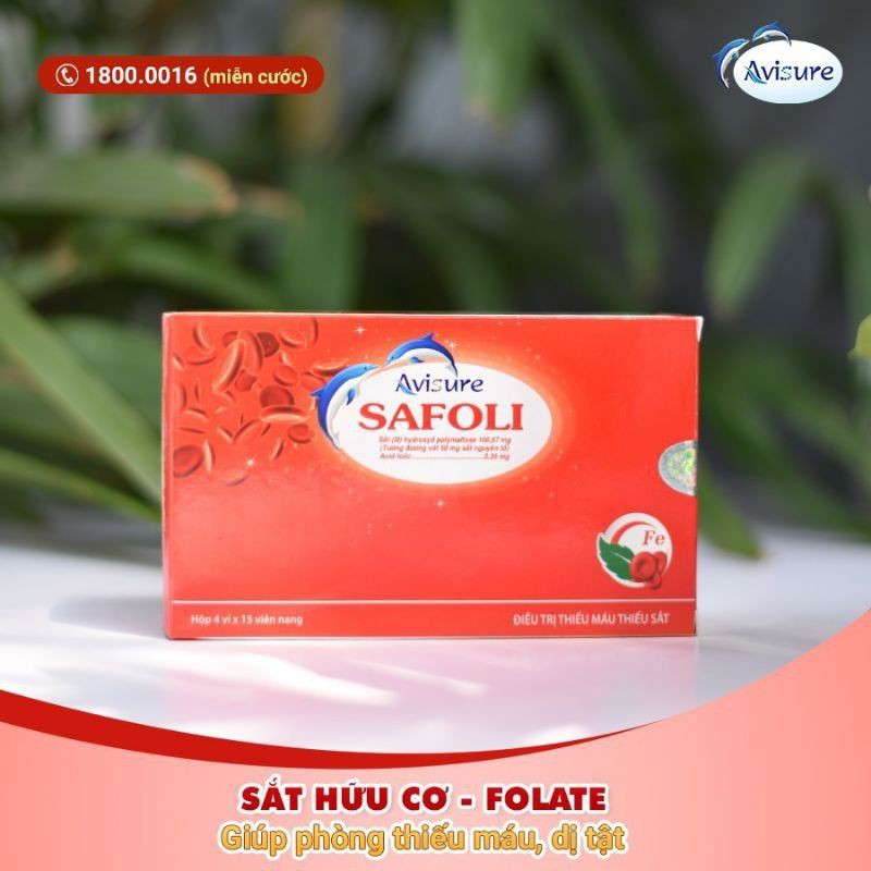 Avisure Safoli - sắt hữu cơ cho phụ nữ mang thai