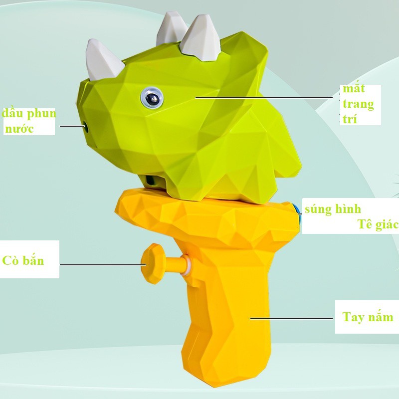 Súng khủng long phun nước, súng nước cho bé