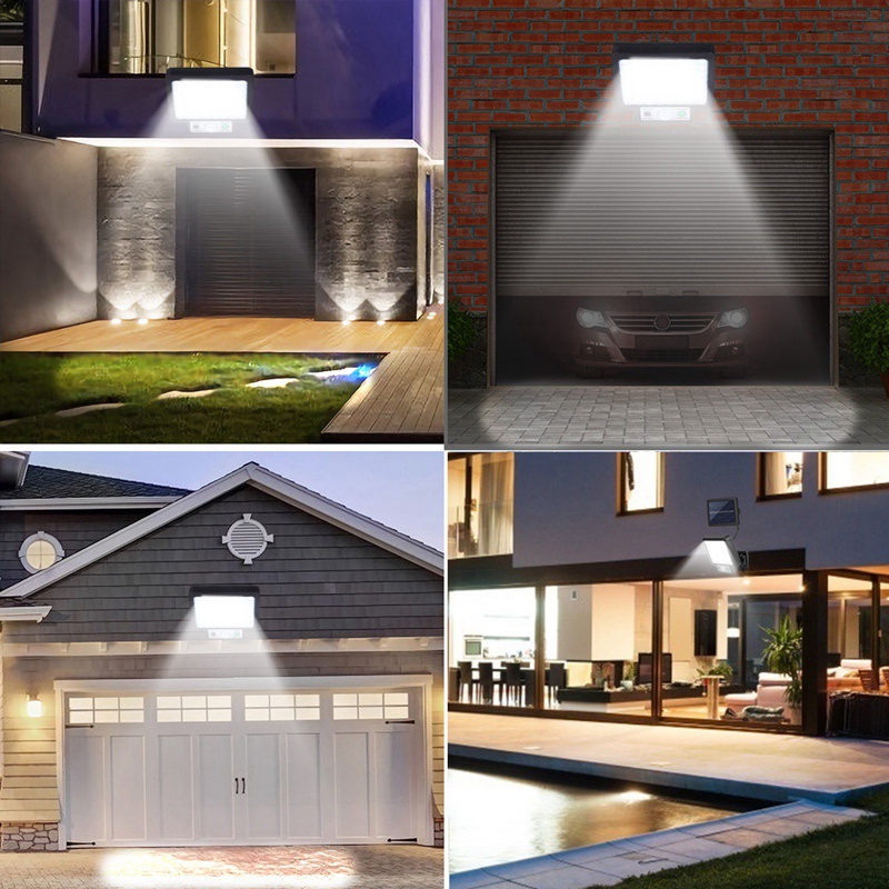 Đèn LED Treo Tường 3 Chế Độ Cảm Biến Chuyển Động Chống Nước Chạy Bằng Năng Lượng Mặt Trời