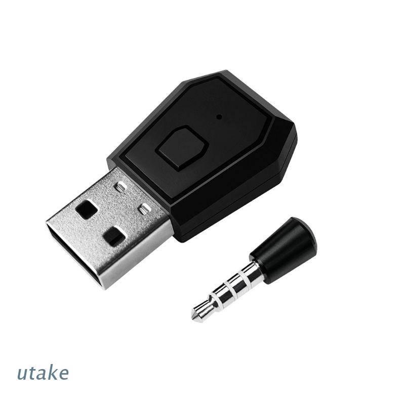 Usb Dongle Utake 3.5mm Bluetooth 4.0 Không Dây Cho Tay Cầm Chơi Game Ps4