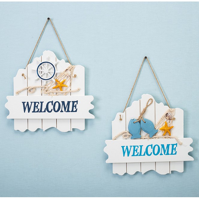 Bảng welcome hai con cá