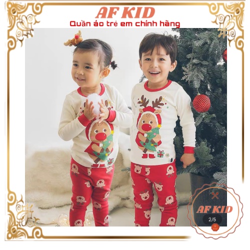 Bộ Dài Tay Cho Bé  Bộ NOEL Dài Tay Cho Bé Trai Bé Gái  Chất Cotton Cao Cấp Siêu Co Giãn Thấm Hút Mồ Hôi Tốt