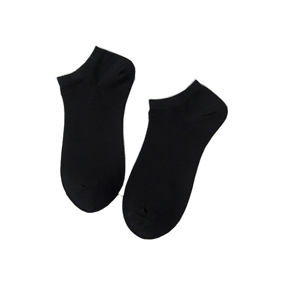 Vớ cổ ngắn màu trơn thoáng khí thiết kế đơn giản thời trang cho nam và nữ