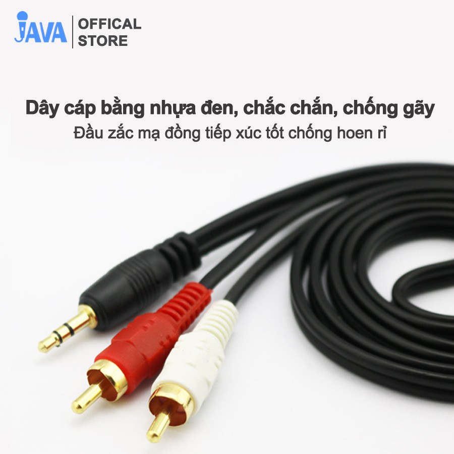 [BH 6 THÁNG] Dây cáp AUX 3.5mm ra AV - Nối âm thanh từ TV/ điện thoại ra Loa kéo/ Âm ly - Bền - Chắc - Chống Gãy