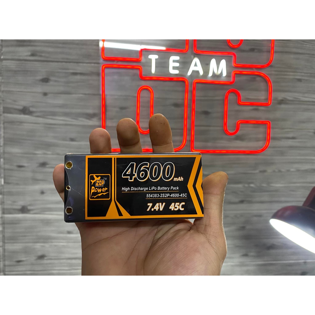 Pin Lipo ShortCase Zoppower  2s 7.4V 4600mAh 45C