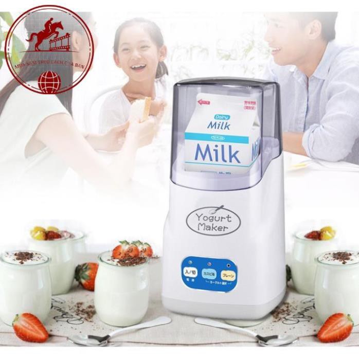 Máy Làm Sữa Chua Nhật Bản Tại Nhà Yogurt Maker, 3 Nút Tự Động Công Nghệ Mới, Bảo Hành 12 Tháng