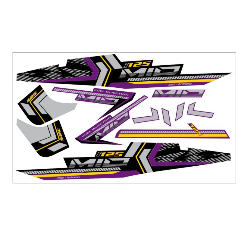 Tem rời dán xe luvias mio