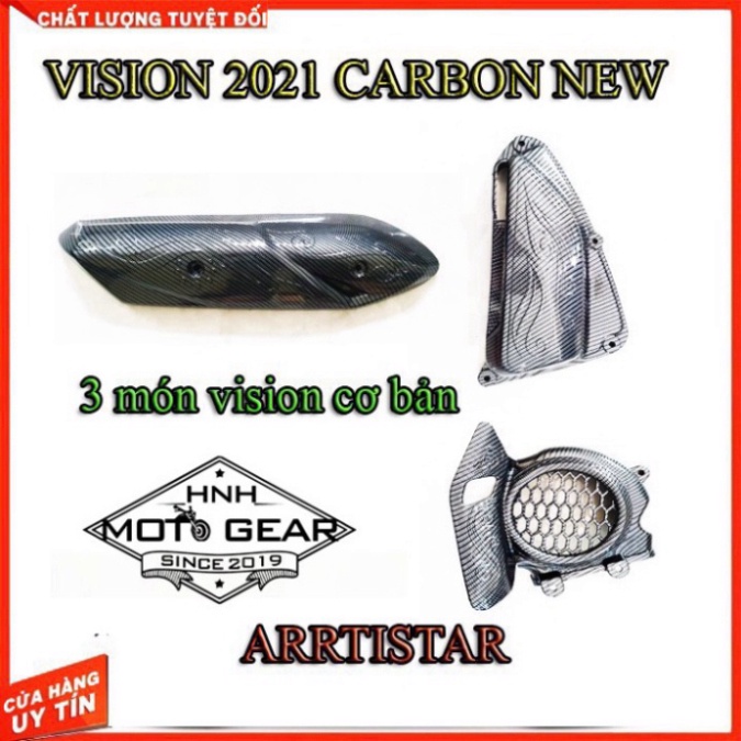 Ốp Carbon Vision 2021 Chính Hãng Artista ( 5 Món )