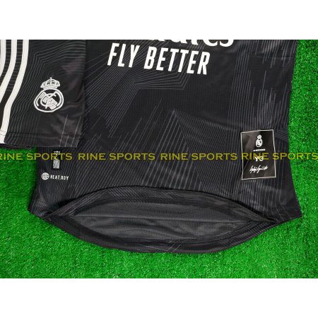 Bộ Real đen sân khách Super bodyfix Thailand mùa giải 2022-2023