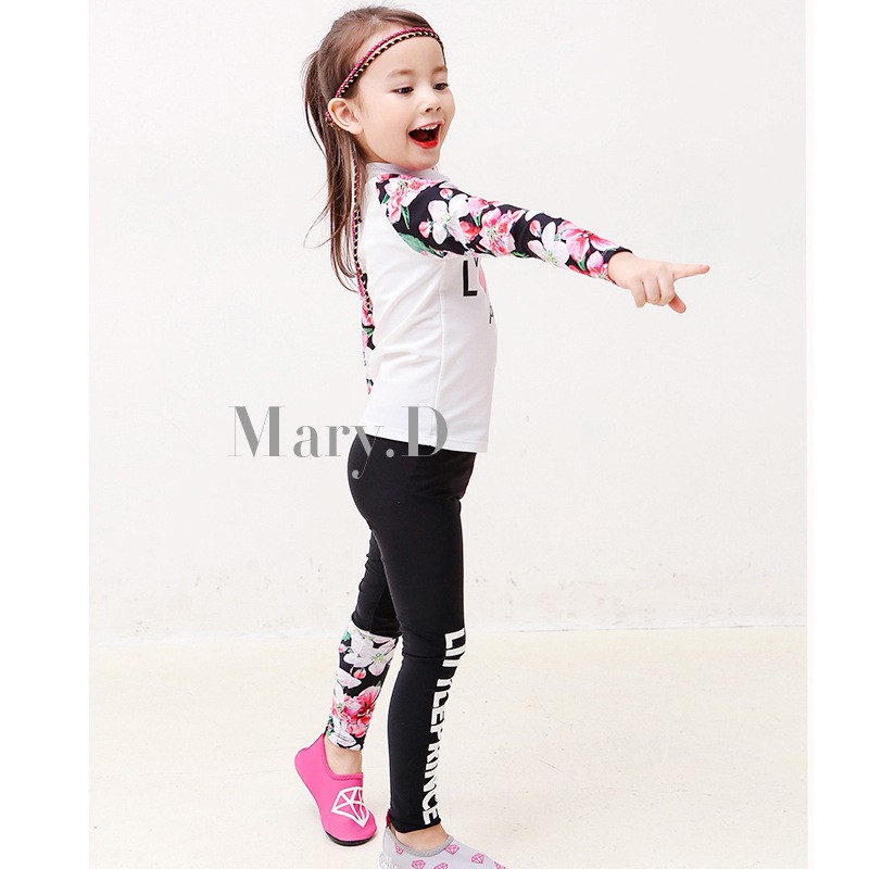 Bộ đồ bơi bé gái SPORTY Lovely Princess, dài tay co giãn tốt