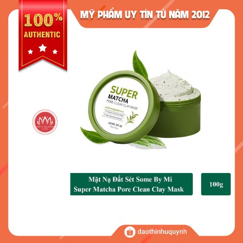 Mặt Nạ Đất Sét Some By Mi Super Matcha Pore Clean Clay Mask 100g