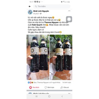Cà phê tươi pha sẵn đóng chai tiện lợi