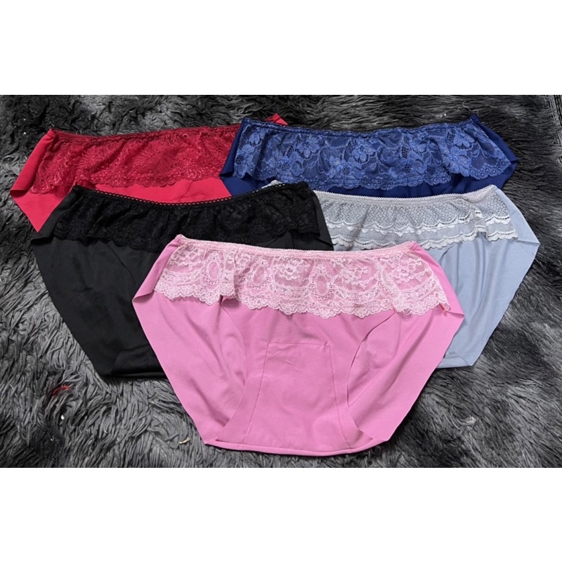 Quần lót nữ bigsize chất thun lạnh phối ren,trơn